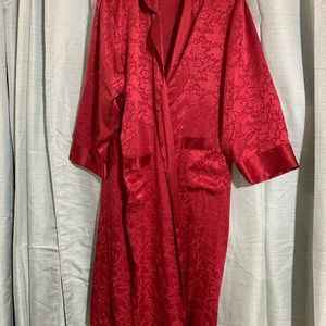 Satin Red Robe